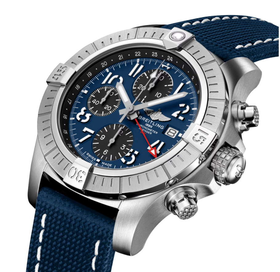 BRT Avenger Chronograph 45mm Mens Watch Blue