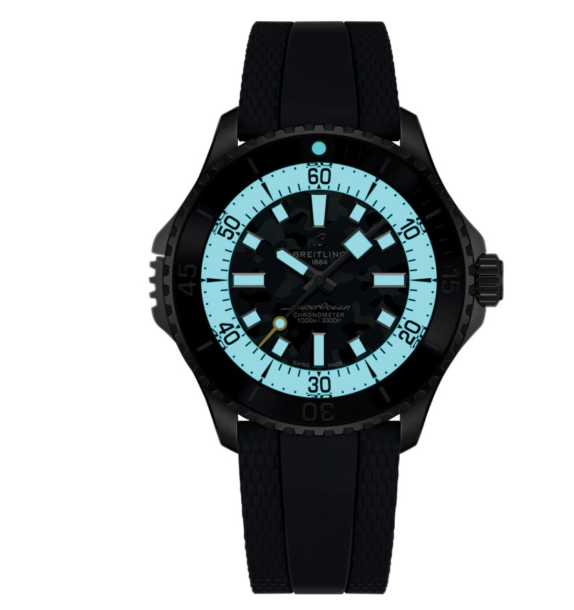 BRT Superocean Automatic Super Diver 46mm Mens Watch Black