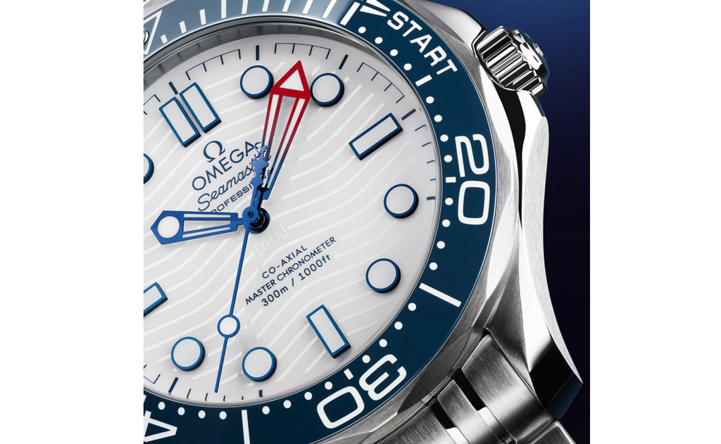 OMG Seamaster Diver Americas Cup 300m 42mm Mens Watch White