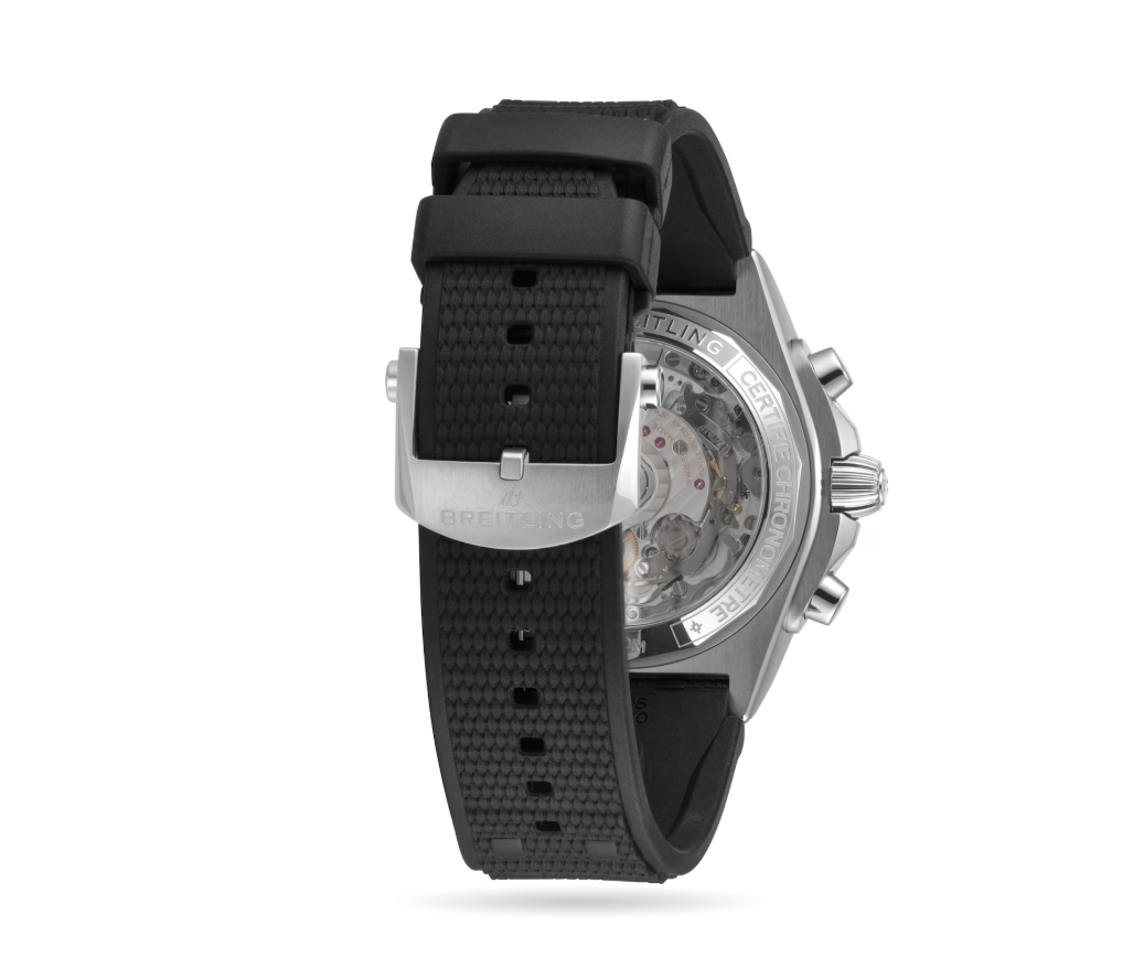 BRT Chronomat B01 42mm Mens Watch Grey Rubber