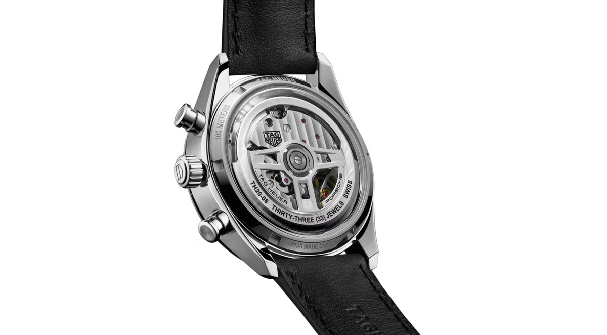 TGHR Carrera Chronosprint X Porsche Special Edition 42mm Mens Watch Silver