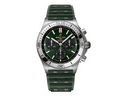 BRT Chronomat B01 Chronograph 42mm Mens Watch Green Rubber