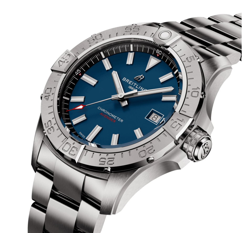 BRT Avenger Automatic 42mm Mens Watch Blue Stainless Steel