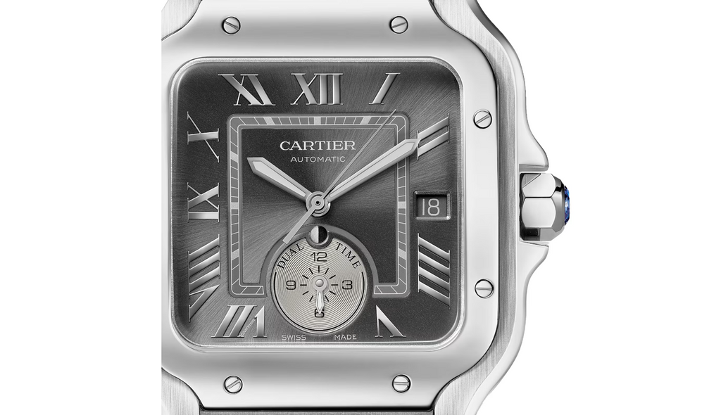 Santos De CRT Watch, Large Model, Mechanical Movement With Automatic Winding, Steel
