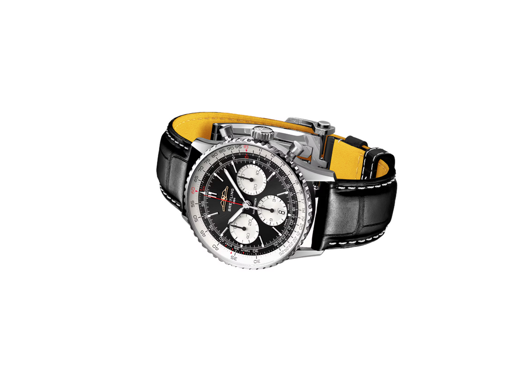 BRT Navitimer B01 Chronograph 41mm Mens Watch Black
