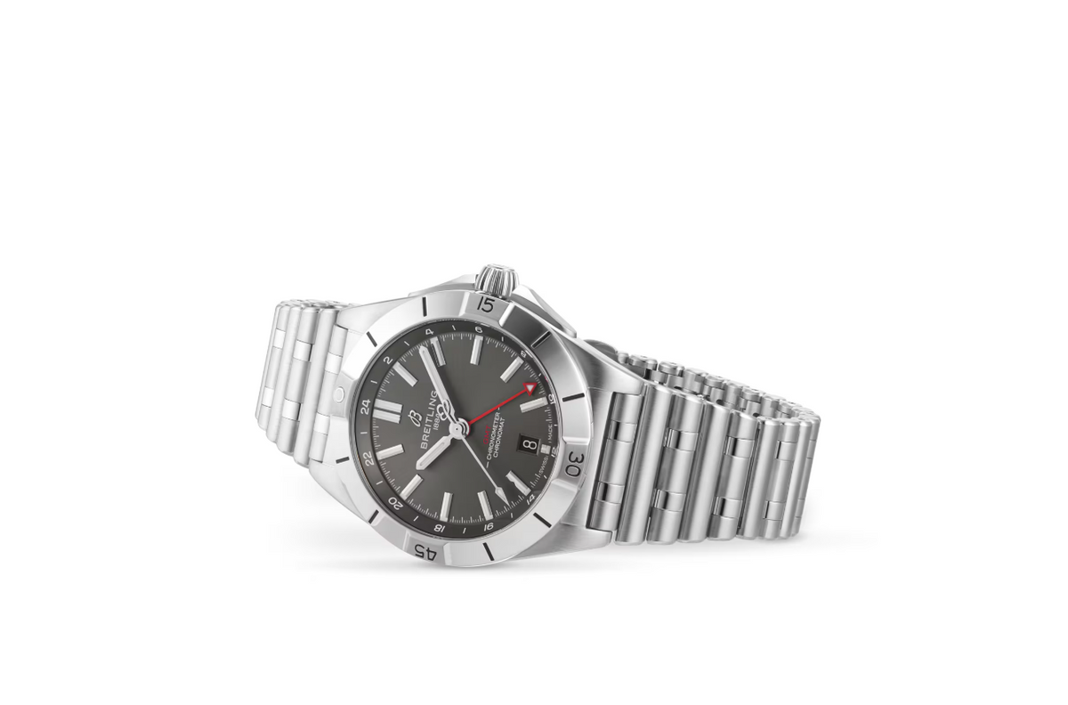 BRT Chronomat Automatic GMT 40 Grey Dial Watch
